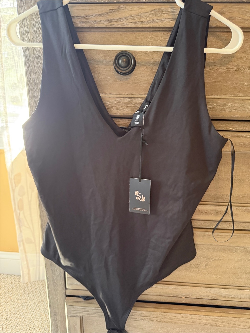 Sincerly Jules Black V-Neck Bodysuit